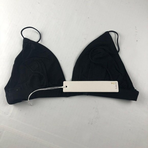NWT Line & Dot Basic Triangle Bralette, black, Size Small - Picture 6 of 9